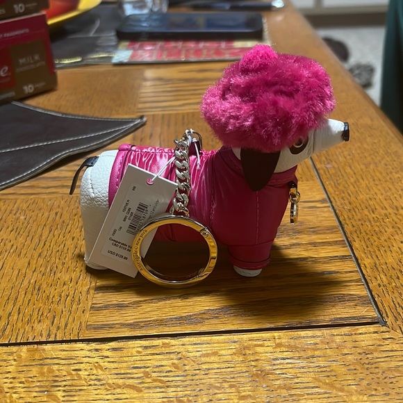 kate spade Accessories - Kate Spade Claude Festive Dog Key Chain Last One!!!!